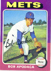 1975 Topps Mini Baseball Cards      659     Bob Apodaca